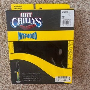 NWT Women’s Hot Chillys MTF4000 Base Layer Tights  Size: Small Color: Black